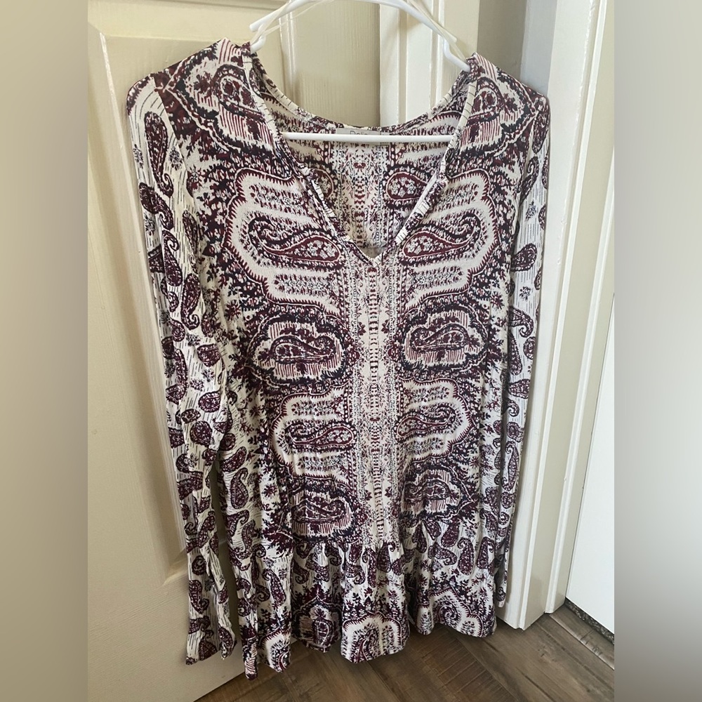 Dalia long sleeve tunic shirt